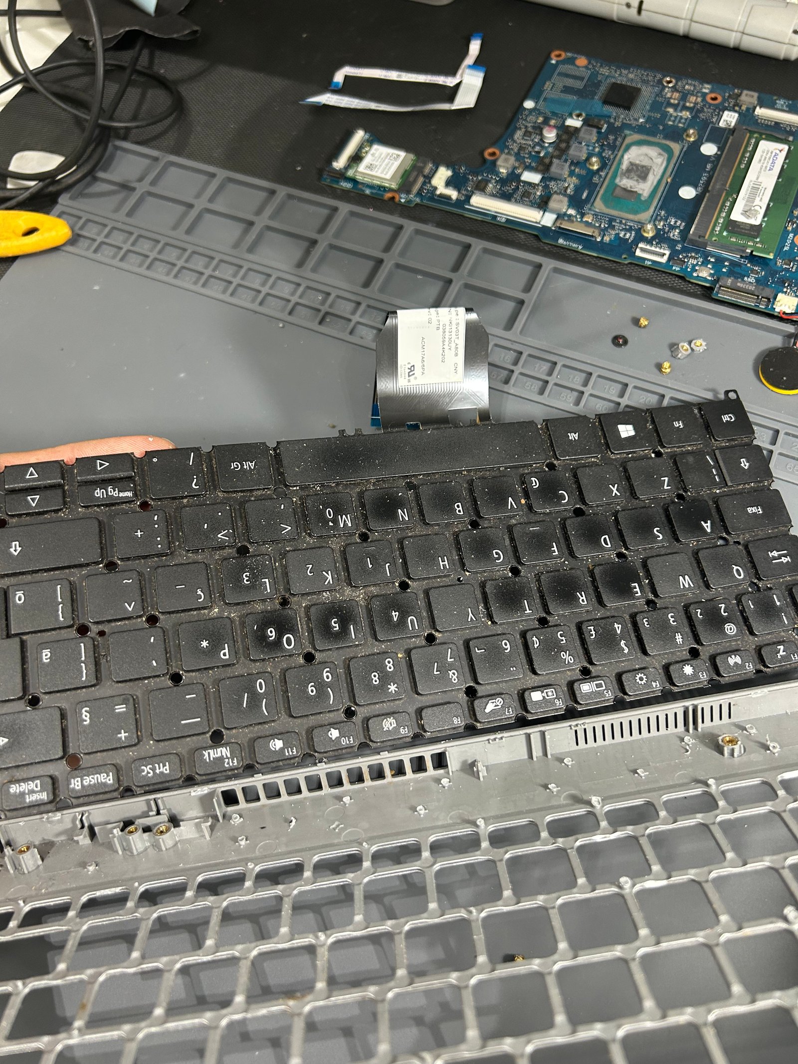 Troca de teclado Notebook